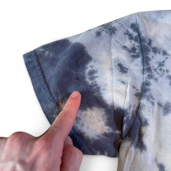 Blue and white tie-dye t-shirt Communion Tattoo Parlor - Picture 4 of 7